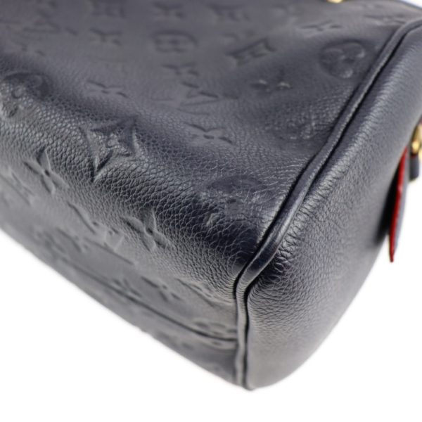 2314093010030 5 Louis Vuitton Speedy Bandouliere 25 Monogram Empreinte Leather 2way Shoulder Bag Handbag Marine Rouge Navy