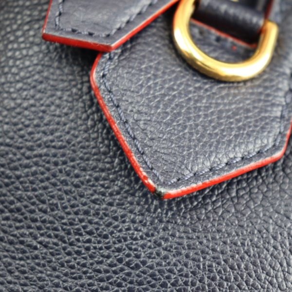 2314093010030 6 Louis Vuitton Speedy Bandouliere 25 Monogram Empreinte Leather 2way Shoulder Bag Handbag Marine Rouge Navy