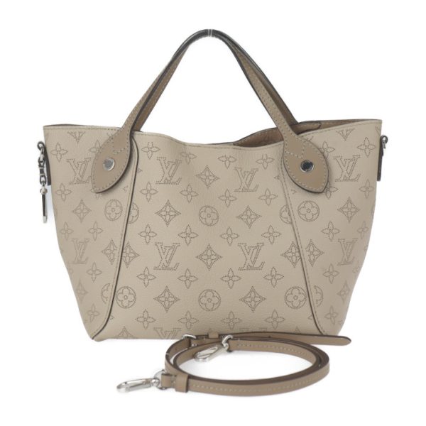 2317043007100 1 Louis Vuitton Hina PM Monogram Mahina Leather 2way Shoulder Bag Galle Beige