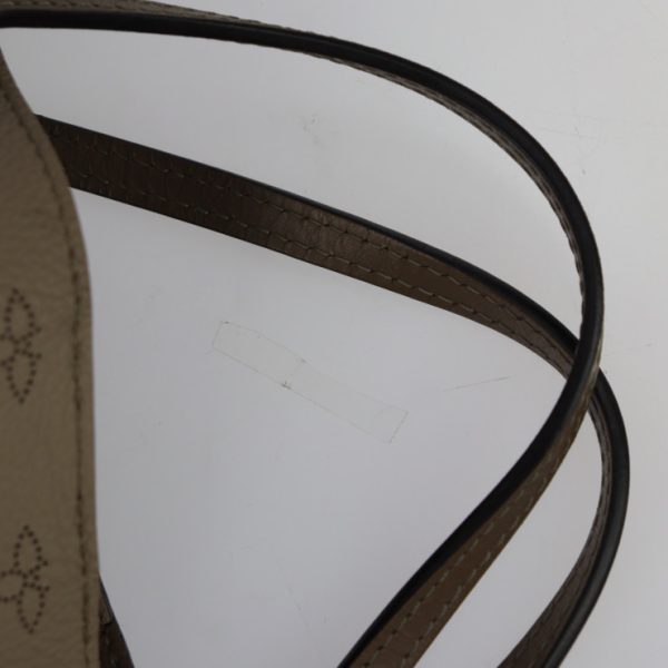 2317043007100 8 Louis Vuitton Hina PM Monogram Mahina Leather 2way Shoulder Bag Galle Beige