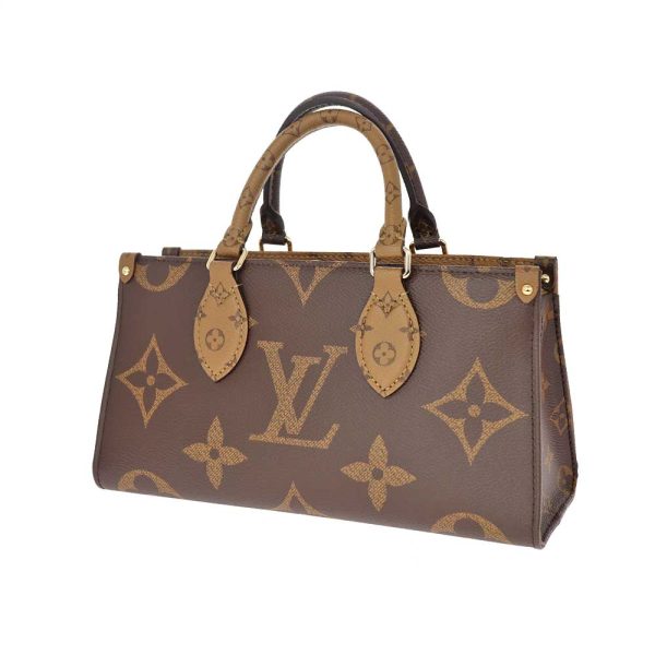 24 1983 1 Louis Vuitton On The Go EW Monogram Giant Reverse Shoulder Handbag 2way Brown