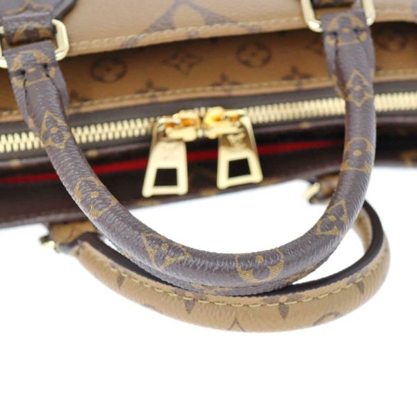 24 1983 12 Louis Vuitton On The Go EW Monogram Giant Reverse Shoulder Handbag 2way Brown