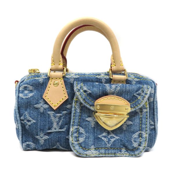 24007131 Louis Vuitton Nano Speedy LV Remix Monogram Denim