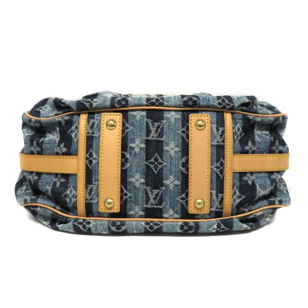 24008064 Louis Vuitton Porte Epol Raye Monogram Denim Blue