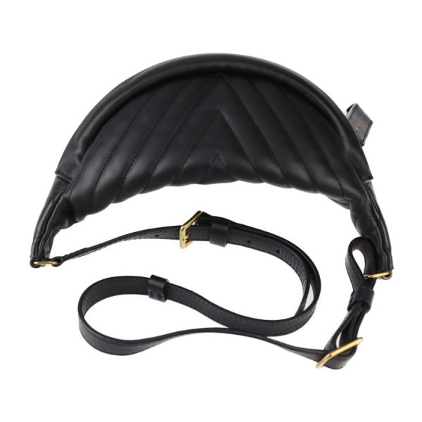 2401043007006 4 Louis Vuitton New Wave Bum Bag Waist Bag Calf Leather Black Body Bag