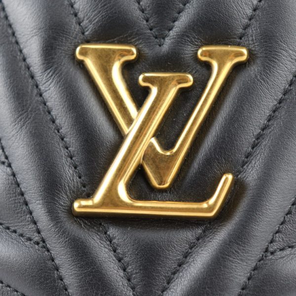 2401043007006 6 Louis Vuitton New Wave Bum Bag Waist Bag Calf Leather Black Body Bag