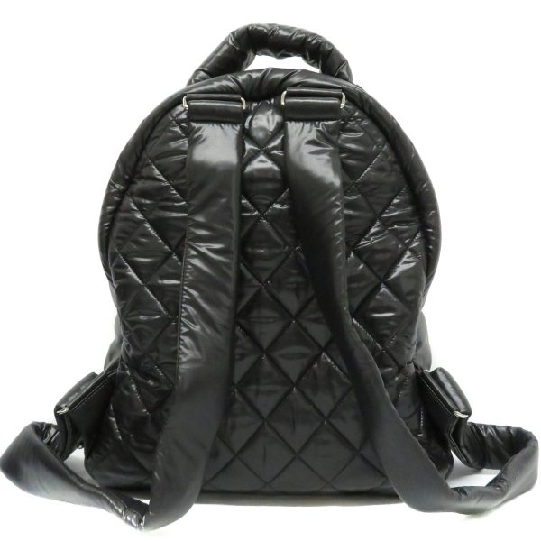 24012252 Chanel Coco Nylon Backpack Cocoon Black