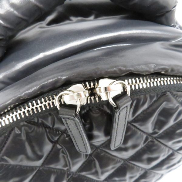 24012259 Chanel Coco Nylon Backpack Cocoon Black