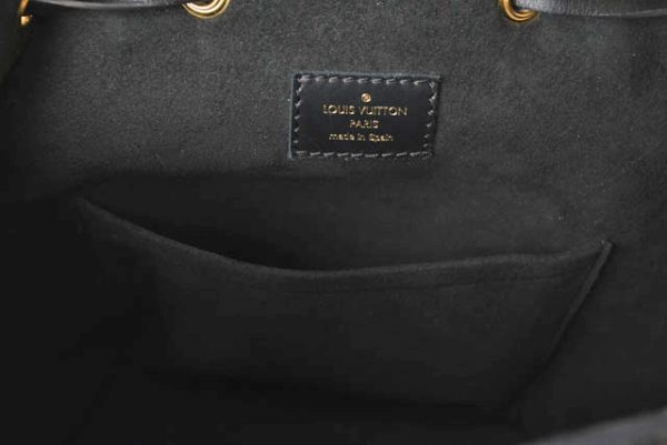 240307 lv 5 Louis Vuitton Monogram Empreinte PM Leather Backpack Mini Rucksack Black
