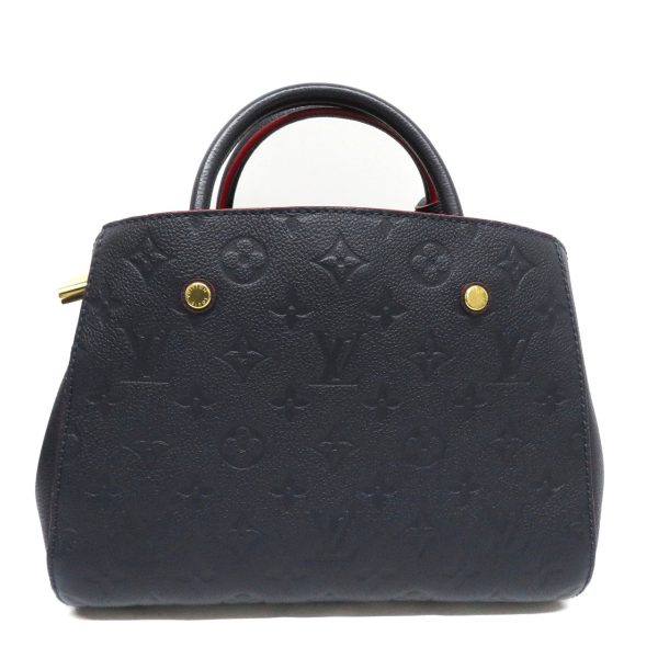 24035362 Louis Vuitton Montaigne BB Monogram Empreinte Handbag Black