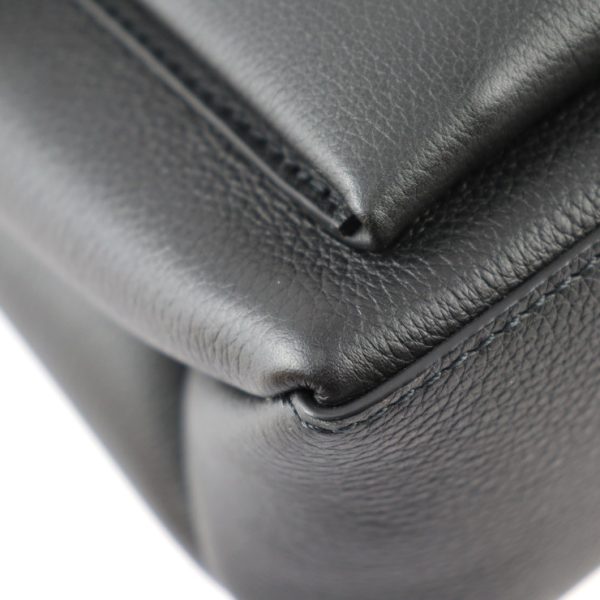 2404033007033 6 Louis Vuitton My Lock Me Grained Calf Leather 2way Shoulder Bag Handbag Black