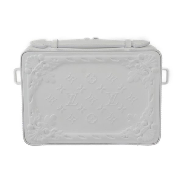 2409053007033 3 Louis Vuitton Handle Soft Trunk LV Ornament Monogram Calf Leather Shoulder Bag White