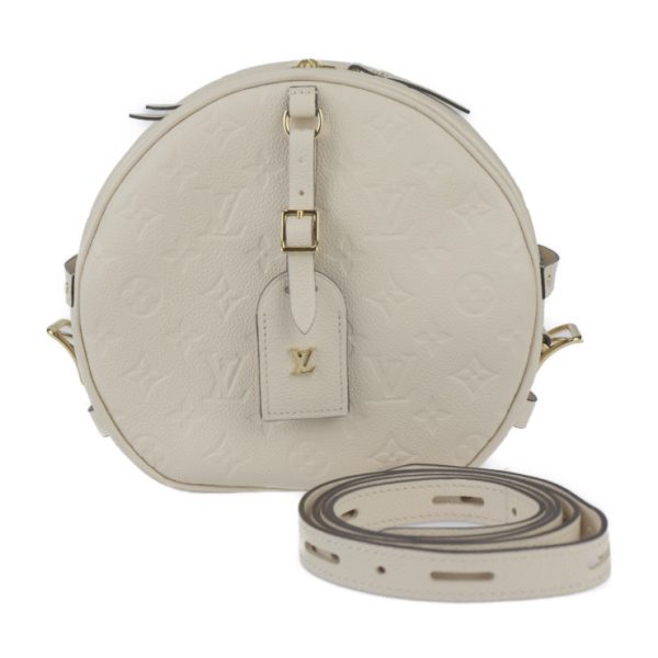 2411043007058 1 Louis Vuitton Boite Chapeau Souple Shoulder Bag Monogram Empreinte Crème Light Beige Gold Hardware