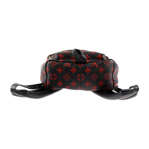 2414033007083 4 Louis Vuitton Palm Springs PM Backpack Monogram Canvas Rucksack Daypack Rouge Black x Red