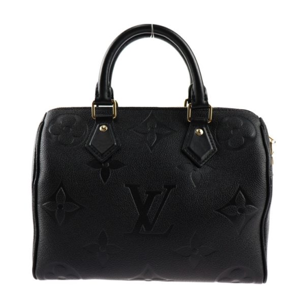 2415023007112 4 Louis Vuitton Speedy Bandouliere 25 Handbag Giant Monogram Empreinte Black Gold Hardware 2way Shoulder Bag Mini