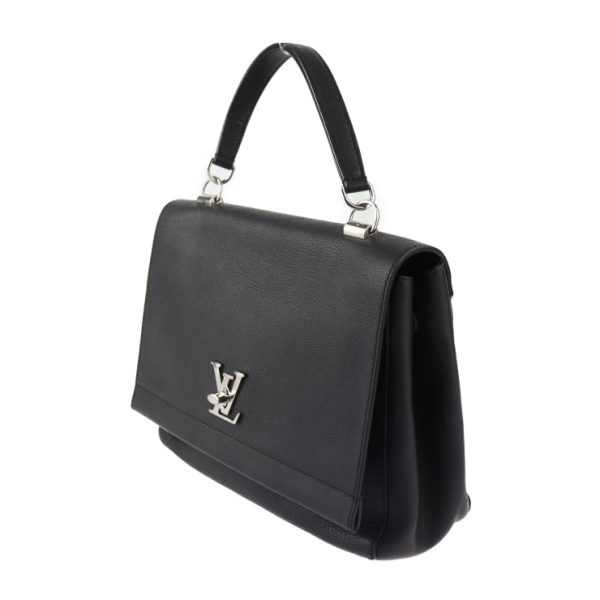 2425043007110 2 Louis Vuitton Lock Me Carter Taurillon Leather 2way Shoulder Bag Handbag Black