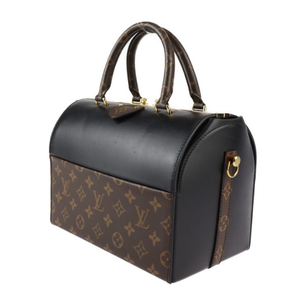 2428033007178 1 Louis Vuitton Speedy Doctor 25 Canvas Leather Handbag 2way Shoulder Bag Monogram Brown Black