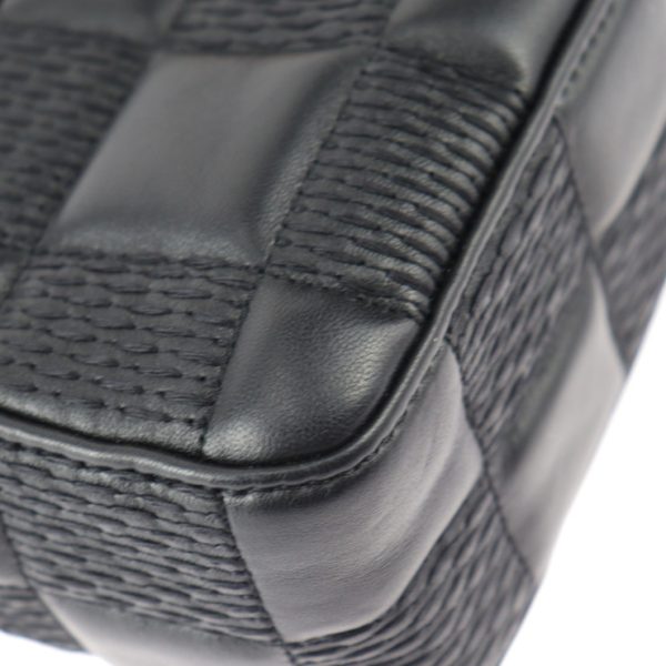 2429043007124 5 Louis Vuitton Troca MM Damier Lamb Leather Shoulder Bag Black
