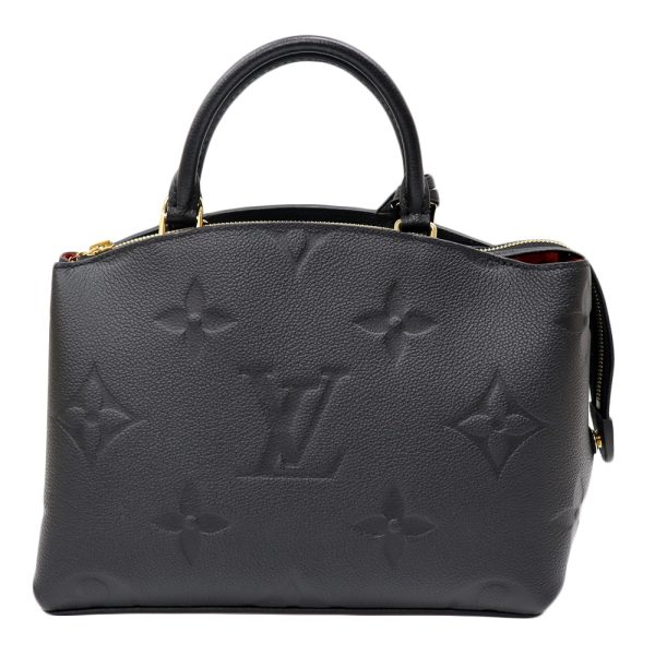 2429072 Louis Vuitton Petit Palais Leather Hand Bag Black