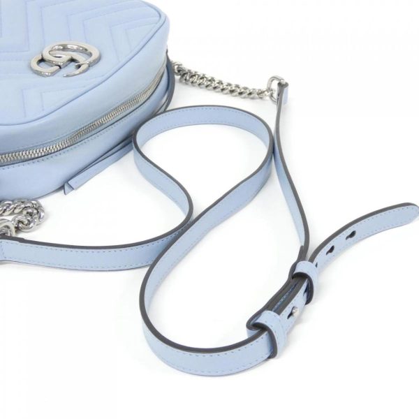 2460003971635 4 b Gucci GG Marmont Shoulder Bag Pastel Blue