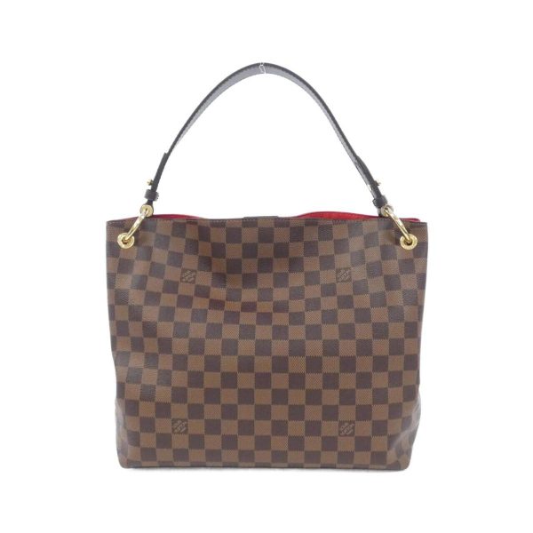 2460003999363 2 b Louis Vuitton Graceful PM Damier Ebene Canvas Shoulder Bag Brown