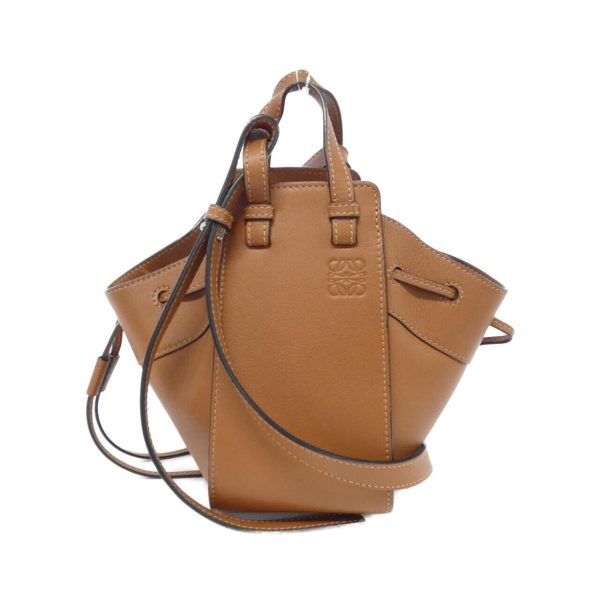 2460004009252 1 b Loewe Hammock Drawstring Mini Shoulder Bag Brown