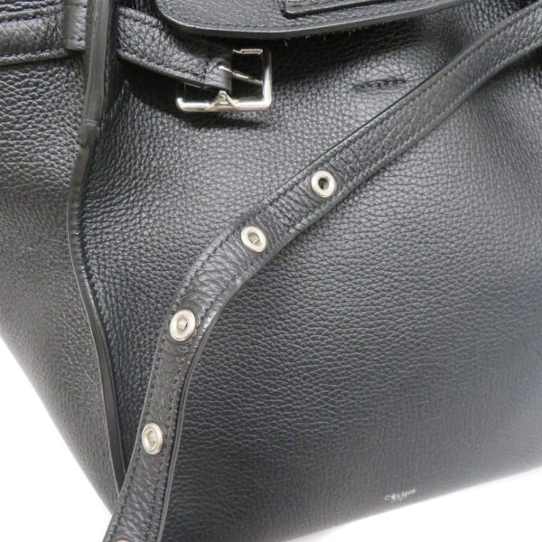 25 Celine Big Bag Small Handbag Tote Bag Leather Simple Black