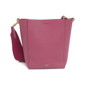 2600038167706 1 b Celine Sangle Bucket Small Leather Shoulder Bag Pink