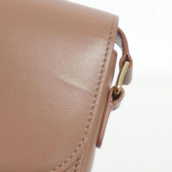 2600046854339 5 b Celine Triomphe Classic Leather Shoulder Bag Rose Gold