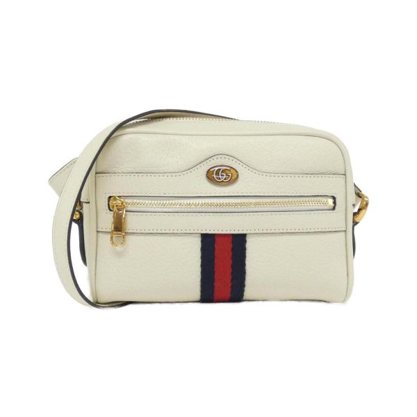 2600064506852 1 b Gucci Ophidia Leather Shoulder Bag White