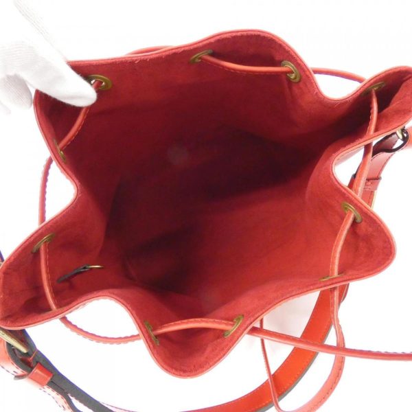 2600064716954 9 b Louis Vuitton Petit Noe Epi Leather Bucket Bag Red