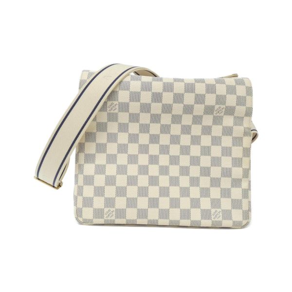 2600065510551 1 b Louis Vuitton Naviglio Damier Azur Canvas Shoulder Bag Azur