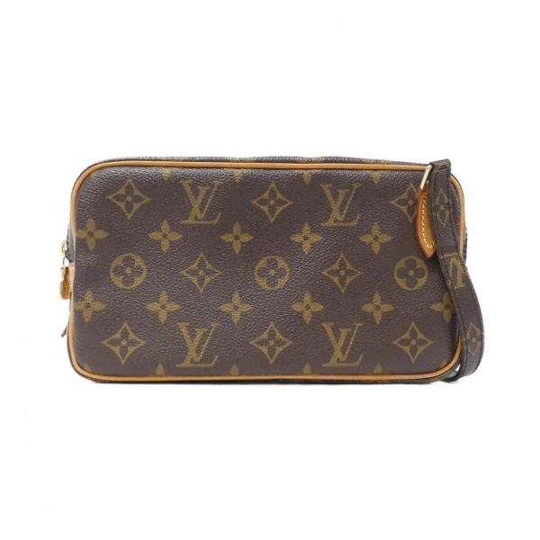 2600066394365 1 b Louis Vuitton Marly Bandouliere Monogram Canvas Shoulder Bag Brown