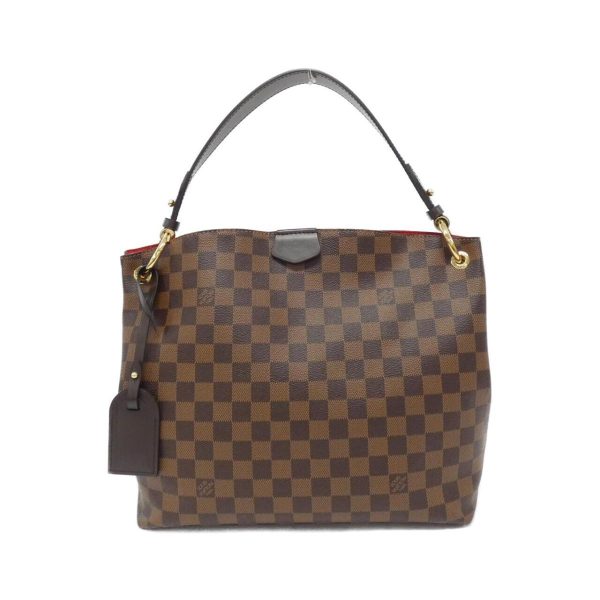 2600066702443 1 b Louis Vuitton Graceful PM Damier Shoulder Bag Brown