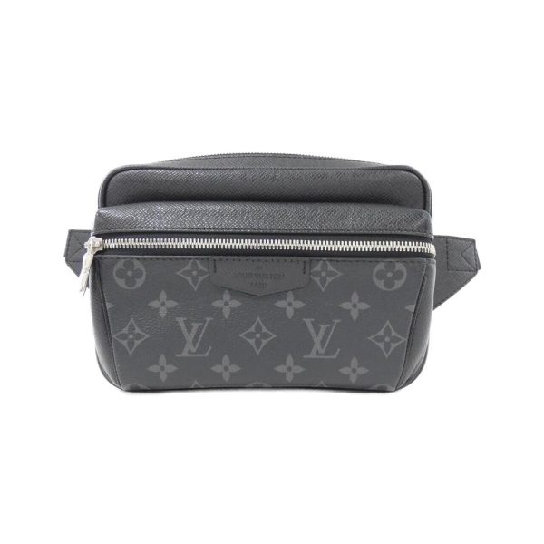 2600066963547 1 b Louis Vuitton Taiga Llama Bum Bag Outdoor Small Leather Shoulder Bag Black