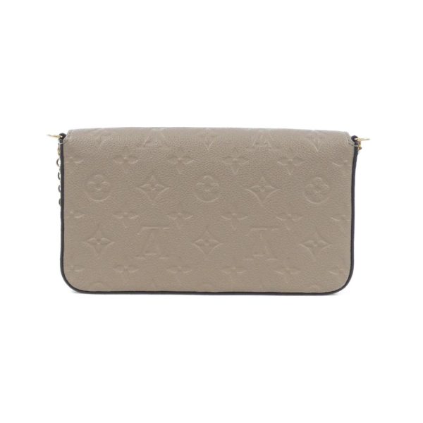 2600068508982 2 b Louis Vuitton Monogram Empreinte Pochette Felicie Shoulder Bag Beige