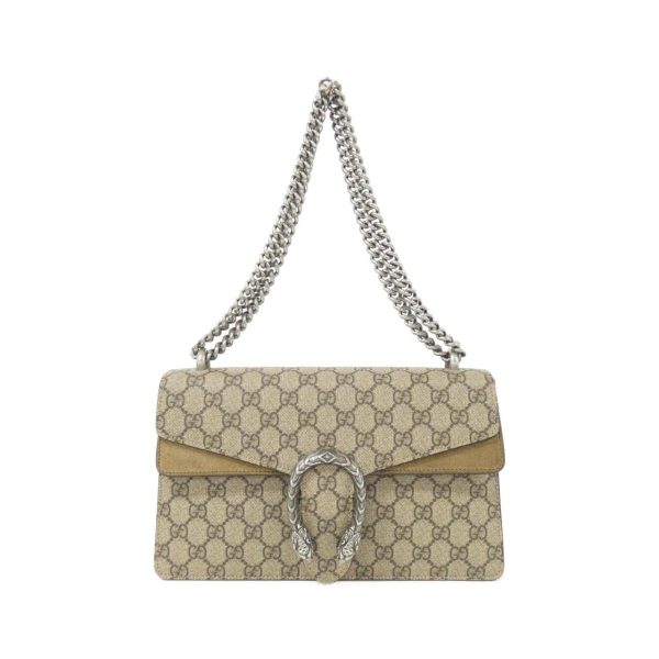 2600069256202 1 b Gucci Dionysus Medium Canvas Shoulder Bag Beige