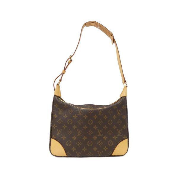 2600070083378 1 b Louis Vuitton Boulogne Monogram Canvas Shoulder Bag Brown