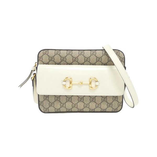 2600070152746 1 b Gucci Housebit 1955 Leather Shoulder Bag Beige