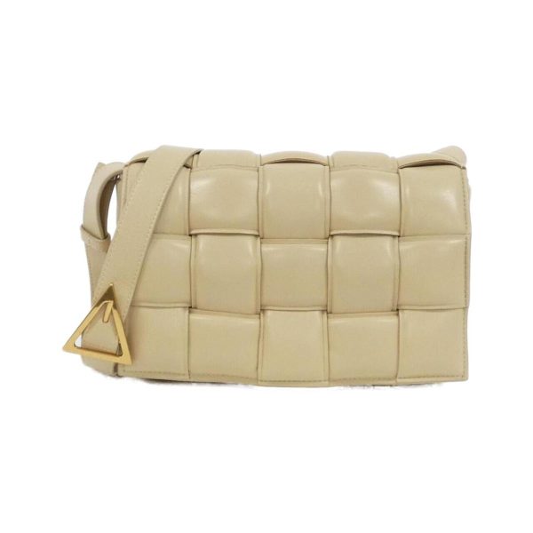 2600070312133 1 b Bottega Veneta Intrecciato Leather Shoulder Bag Beige