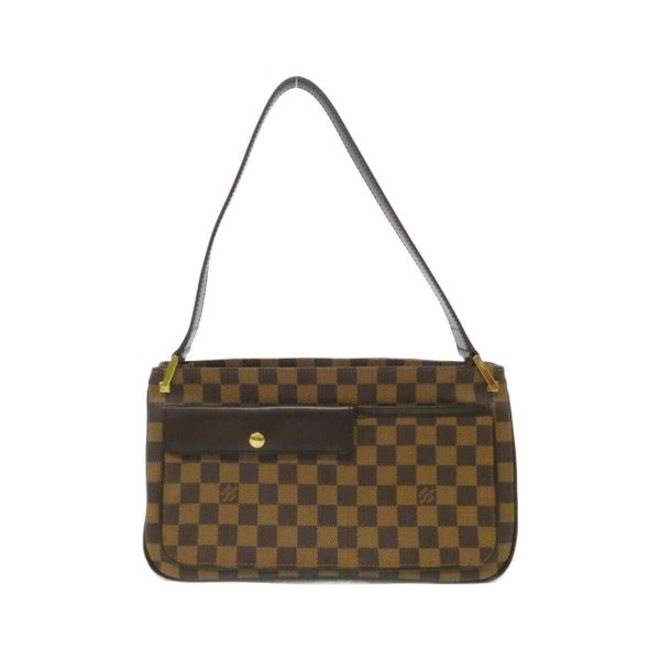 2600070329704 1 b Louis Vuitton Damier Aubergine Canvas Shoulder Bag Brown