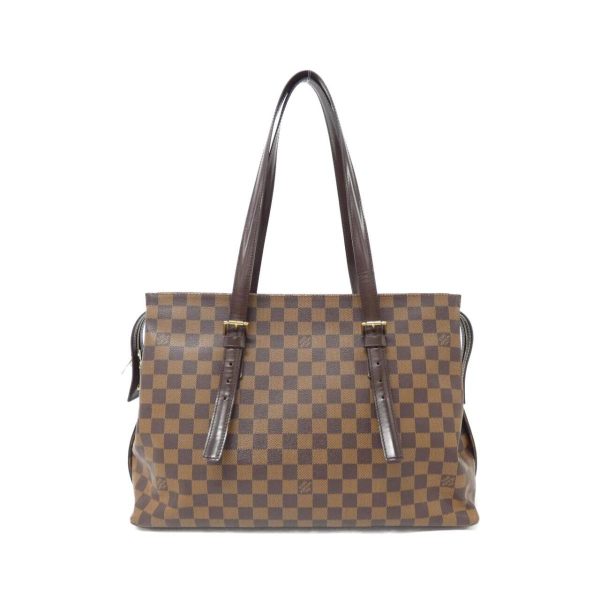 2600070330137 1 b Louis Vuitton Chelsea Damier Ebene Canvas Shoulder Bag Brown