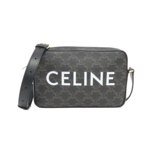 2600070390988 1 b Celine Shoulder Bag Canvas Black