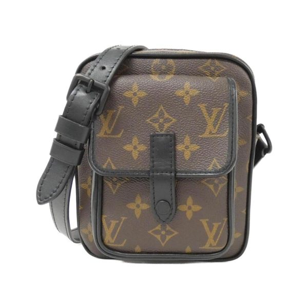 2700038808163 1 b Louis Vuitton Monogram Macassar Christopher Wearable Wallet Shoulder Bag Brown