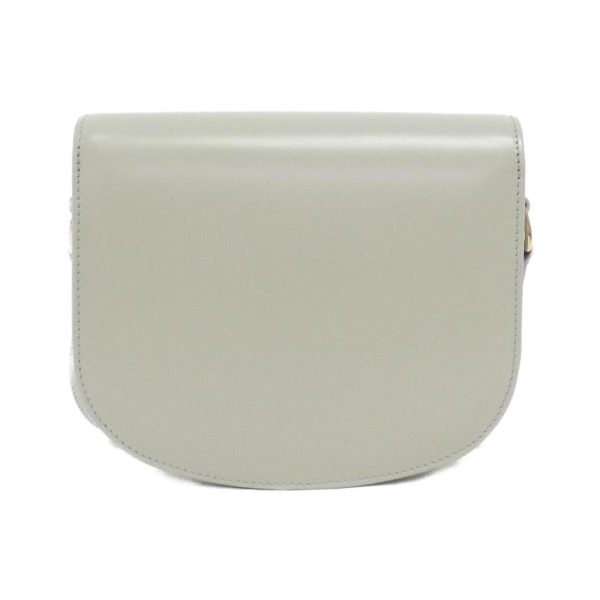 2700038825832 2 b Celine Besace Claire Medium Leather Shoulder Bag White