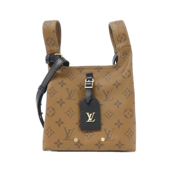 2700038880411 1 b Louis Vuitton Atlantis BB Monogram Reverse Shoulder Bag Brown