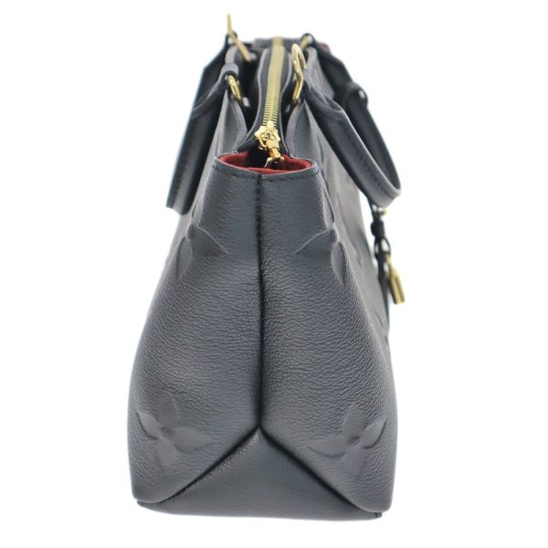3 Louis Vuitton Petit Palais Pm Handbag Tote 2 Way Shoulder Handbag Leather Calfskin Black