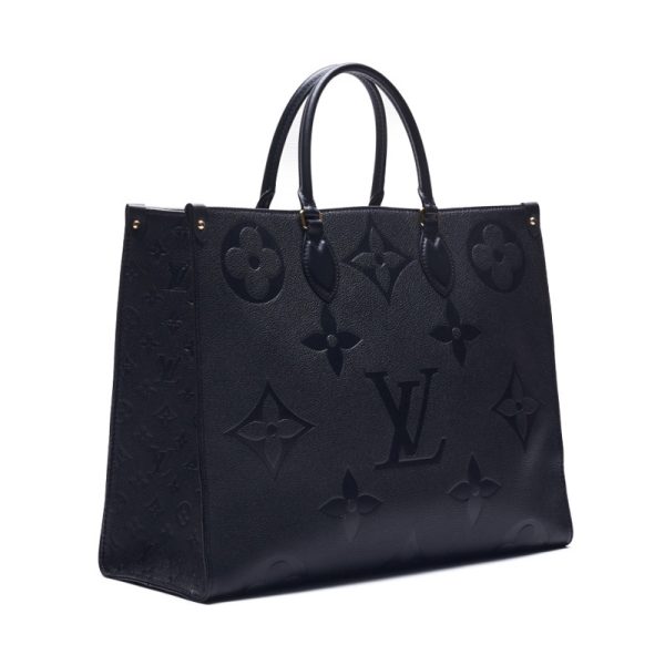 3 Louis Vuitton On The Go GM Monogram Leather Tote Bag Noir Black