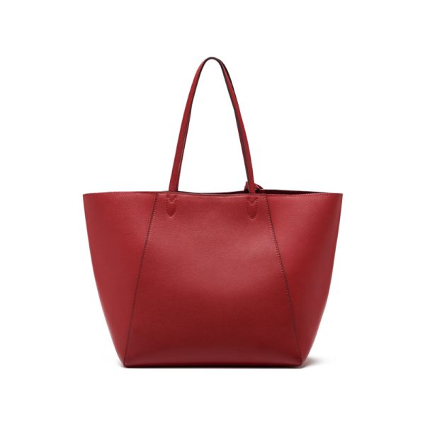 3 Louis Vuitton Lock Me Cabas Taurillon Leather Tote Bag Red