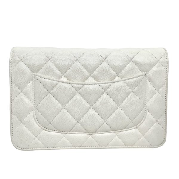 3 Chanel Matelasse Caviar Skin Shoulder Bag White